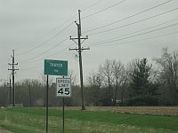 USA - Thayer IL -Town Sign (10 Apr 2009)
